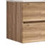 Meuble-lavabo mural 24 po moderne en chêne brut avec lavabo intégré en céramique avec trop-plein, avec 3 trous-271267096-271267098