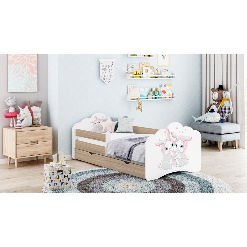 Courtois Cabin Bed Themed Beds, 56.5 x 70 x 140cm, Sonoma Oak