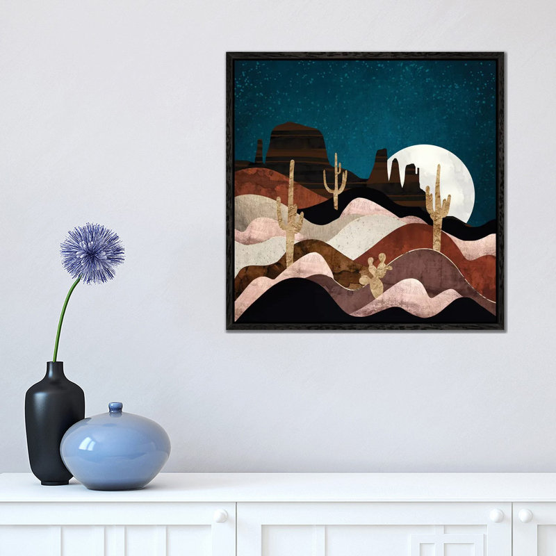 Desert Stars - Print on Canvas, Black Framed, 93.98 cm H x 93.98 cm W