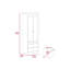 Armoire 2 tiroirs gris clair