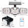 2 PCS Solar Motion Sensor Lights 138 LED 1000LM Wireless LED 3 Adjustable Head Wide Angle Illuminate