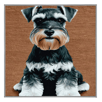  Tapis lavable miniature pour chien Schnauzer