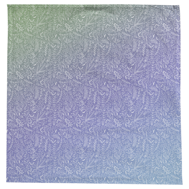 Leffel Ditsy Floral Pattern Tablecloth, Green/Purple