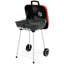Barbecue au charbon portatif avec tablette inférieure Outsunny