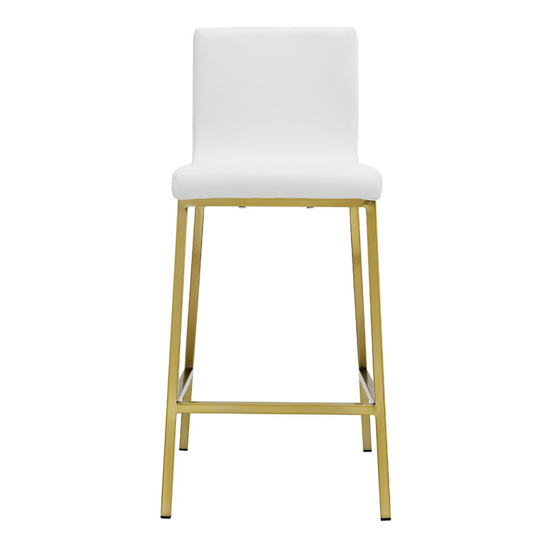 Chaises de bar 26 po Myakka, Blanc / Doré