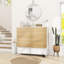 Folding Dining Table With Drawers and Cabinets-470981296