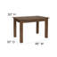 Rectangular Solid Pine Farm Dining Table-518104247