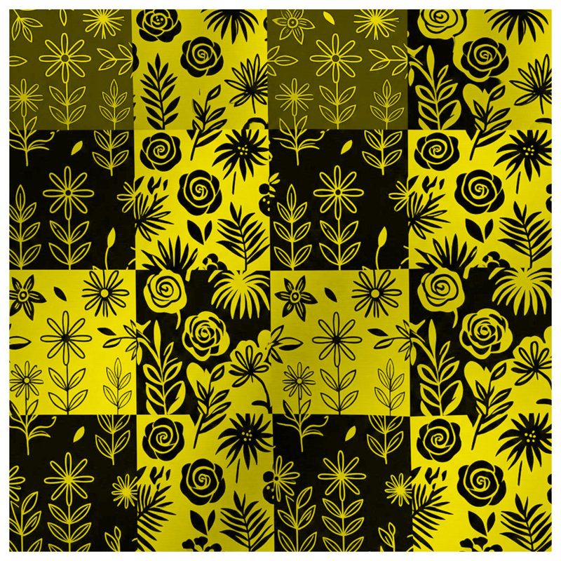 Édredon à motif floral patchwork, Simple extra long