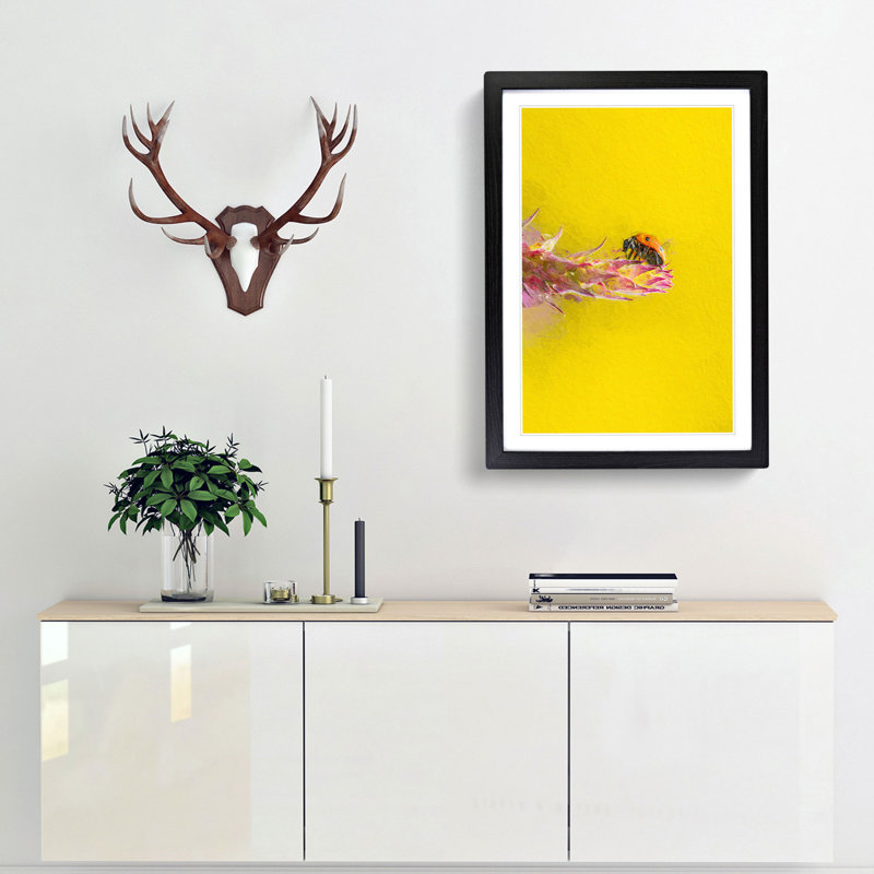 Ladybird - Picture Frame Painting Print, Black Framed, 36cm H x 27cm W x 2cm D