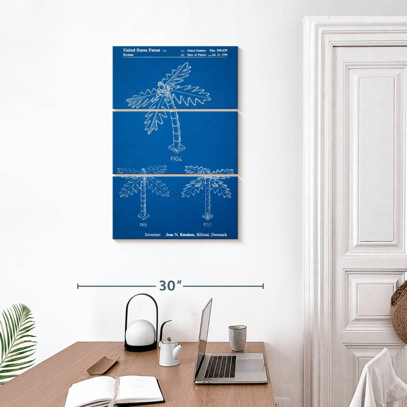 Affiche «Blueprint Lego Tree Laelle», H 32 po x l 20 po