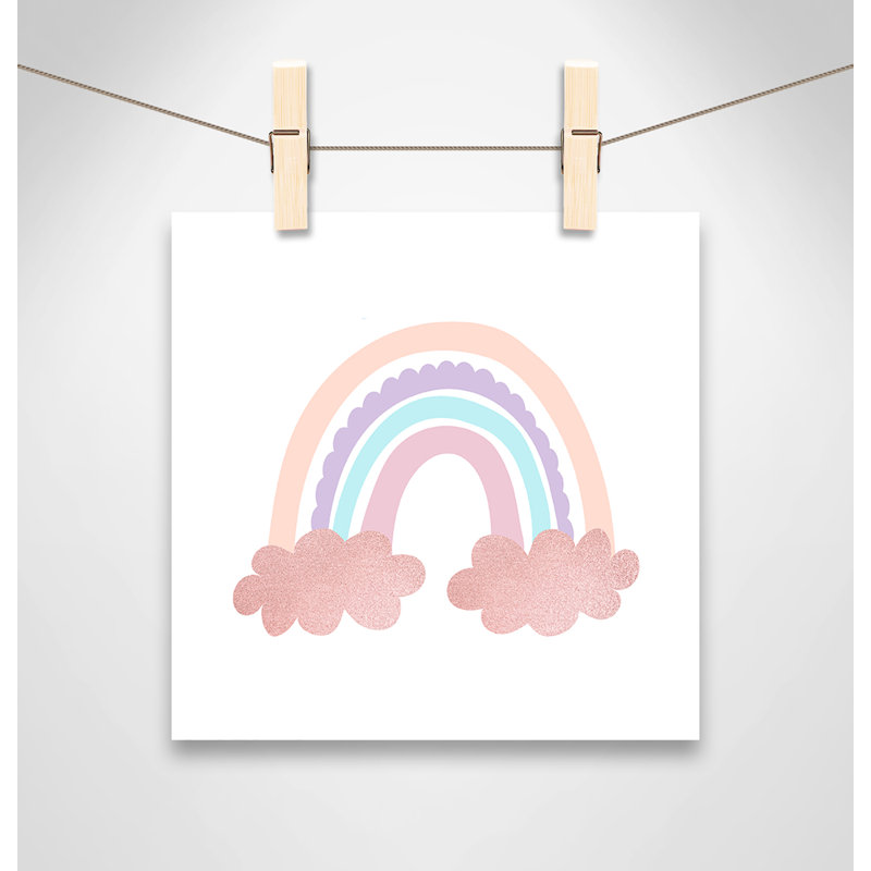 Arc-en-ciel 2, H 10 po x l 10 po x P 1 po, Papier