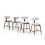Tabouret de bar pivotant rembourré en mélange de coton avec dossier incurvé-1819870581