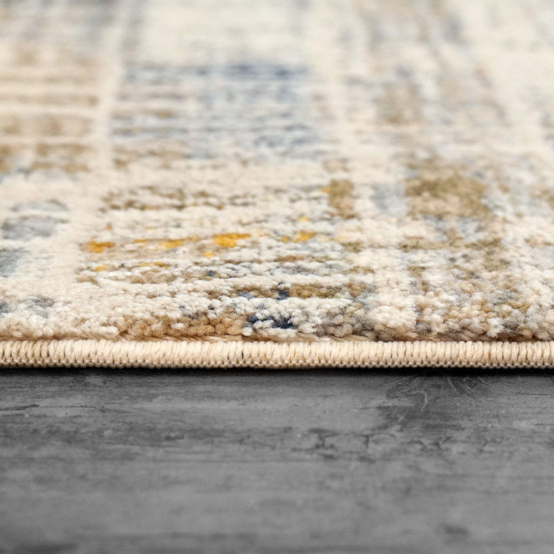 7,10 x 10,10 4316-899 BEIGE / MULTI, Tapis de couloir 2 pi 3 po x 7 pi 7 po
