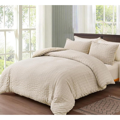 Microfiber No Pattern Duvet Cover Set