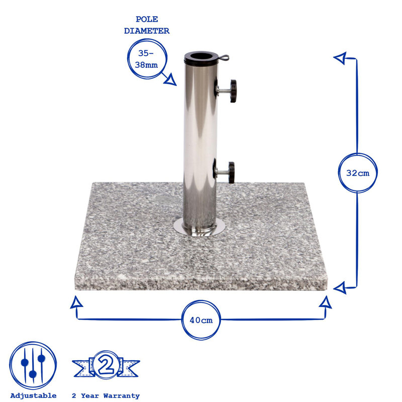11.5kg Stone Free Standing Umbrella Base