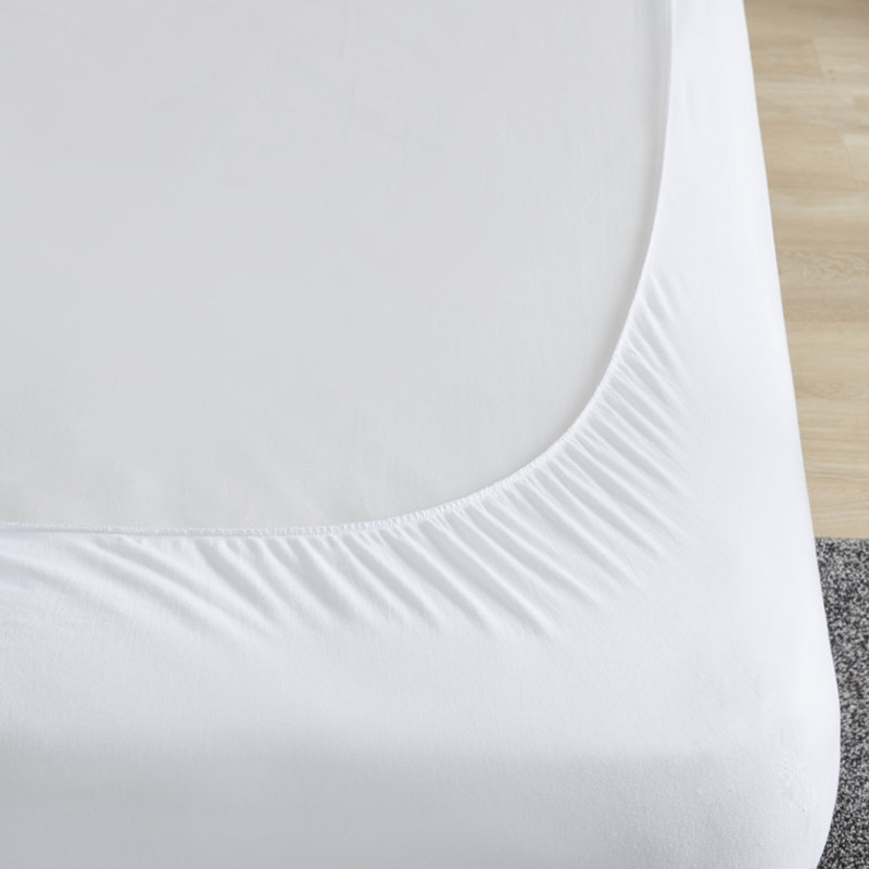 Protège-matelas en coton percale matelassé Alwyn Home Sais, Simple