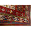Tapis oriental géométrique Kazak fabriqué à la main 7 x 10