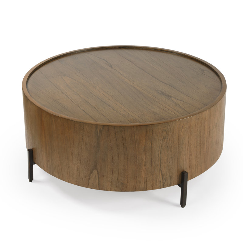 Lars Drum Coffee Table, Sandy Shore