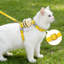 Harnais pour chat Honeybee en forme de T anti-évasion, jaune taille S-131216415