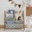 Recycled Book Rack/checkerboard/green