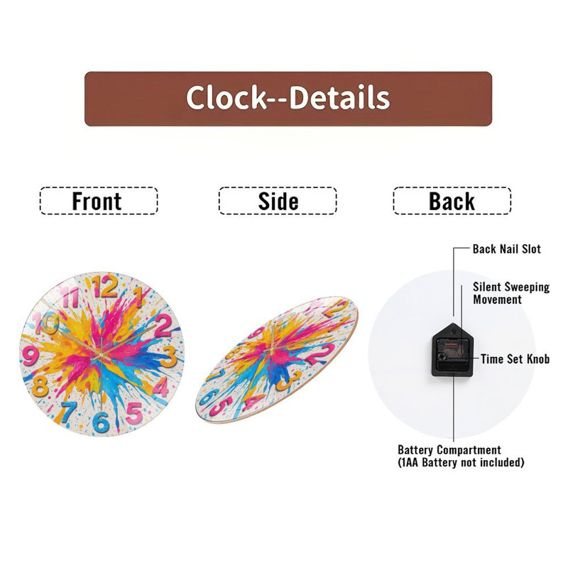 Horloge murale 12 po