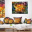 Amber Abstract - Coussin imprimé abstrait