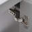 Modern Small Bathroom Vanity Cabinet With Ceramic Basin-1150876370
