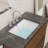 18 inch Under-mount Ceramic Rectangle Bathroom Vanity Sink, Under-mount Sink Rectangular with Concealed Overflow 18" x 13"