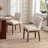 Upholstered Modern Dining Chairs With Soild Wood Legs Farmhouse Armless Kitchen Side Chairs For Dining Room Living Room-1146601830-1146601824-1146601827