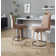 Hank 26" Fixed-Height Counter Stool With Bent Wood Legs - Set Of 2