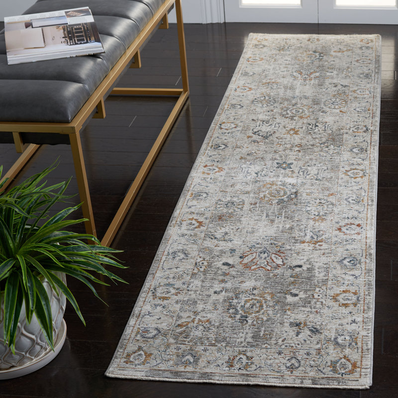 Tapis ivoire / gris clair Dream 727, Tapis de couloir 2 pi x 8 pi