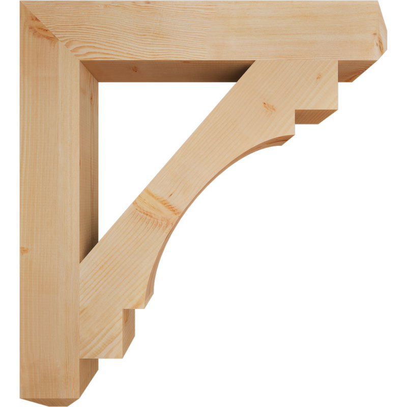 Support l 5 1/2 po x P 38 po x H 42 po Merced Craftsman, Sapin de Douglas, H 42 po x l 5,5 po x P 38 po