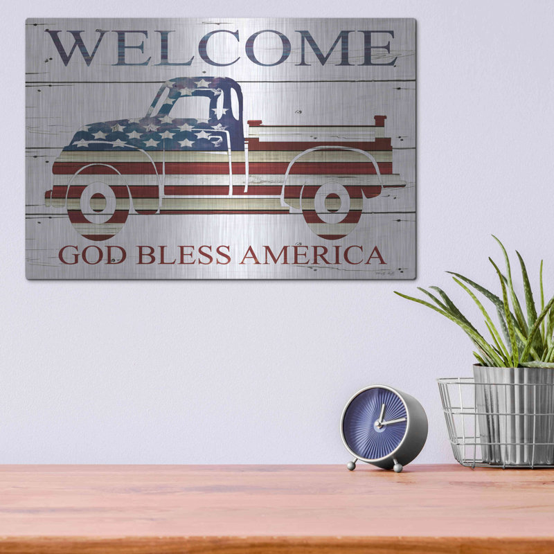 «Welcome Patriotic Truck» par Cindy Jacobs, H 12 po x l 16 po