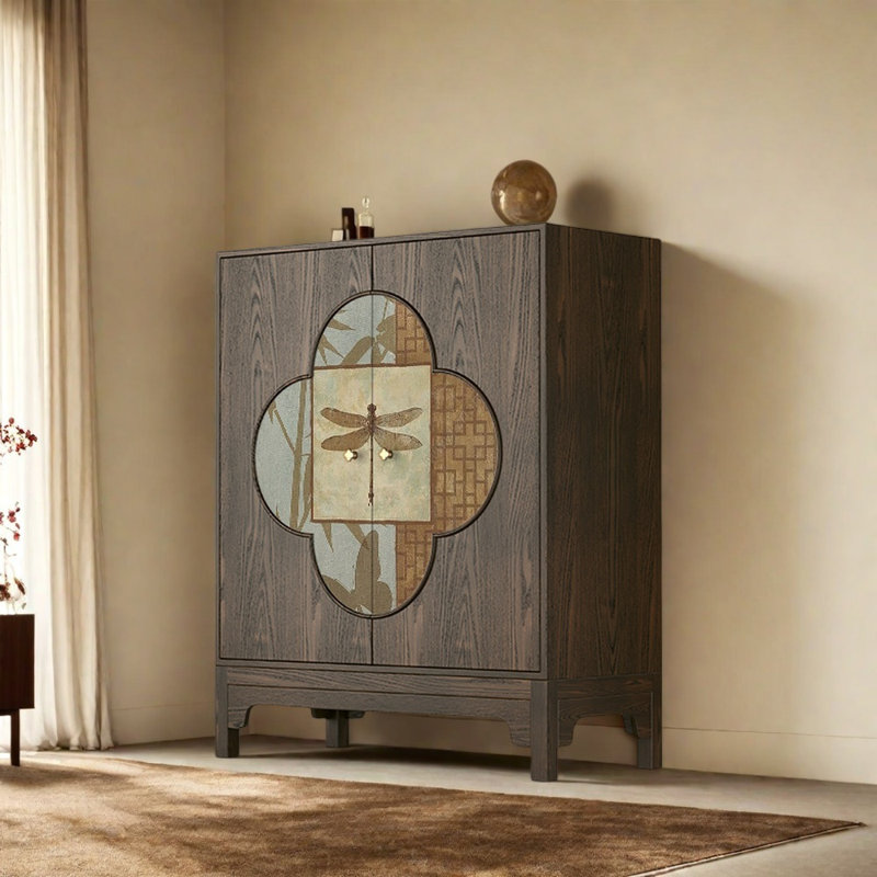 Simple Fashionable Sideboard, Dark Walnut