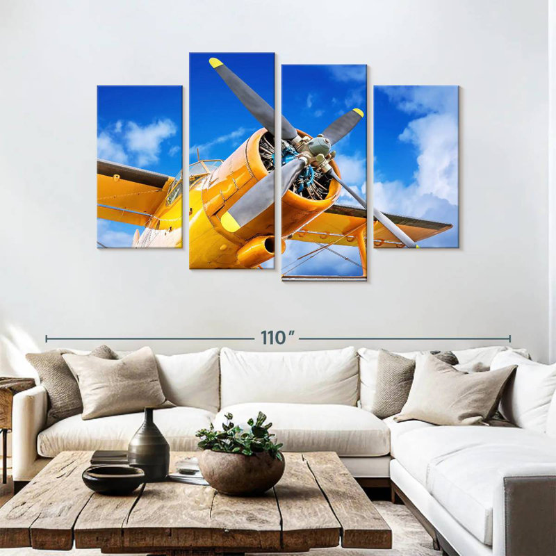 Mehar Yellow Propeller Plane