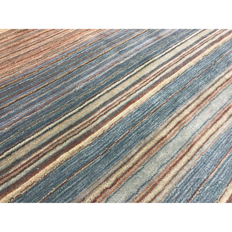 Hand-Knotted High-Quality Blue Area Rug