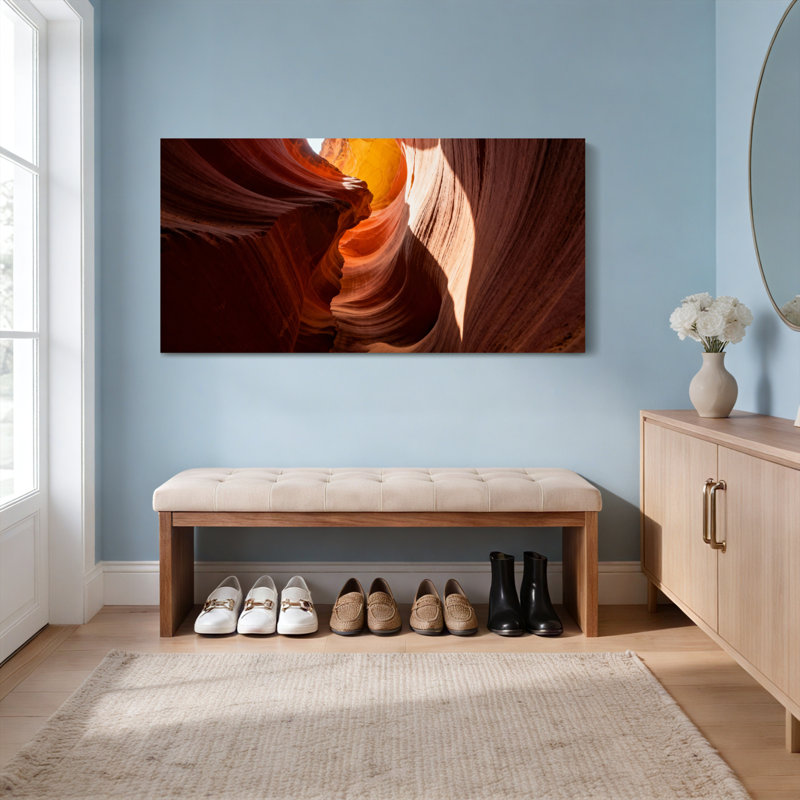 Ensemble de 1 tableau sur toile représentant un paysage d'Antelope Canyon, H 12 po x l 36 po