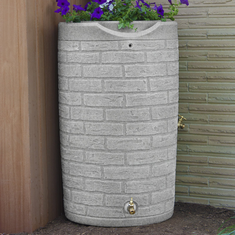 Baril d'eau de pluie 50 gallons Impressions, Granite pâle