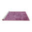 Tapis marocain multicolore tissé à la machine-1338346460