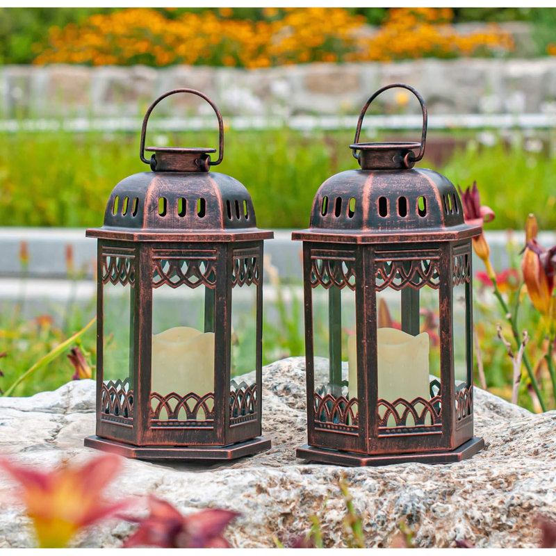Hanging Solar Lights with Flickering Candle LED
