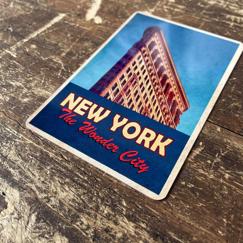 Handmade Cities & Countries Wall Decor on Metal, 20cm H x 15cm W