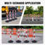 CÃ´nes de signalisation routiÃ¨re avec socle remplissable