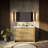 Navy Blue Double Bath Vanity 48 In. W X 20 In. D, With Cultured Marble Top-117978882