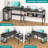 Mishaal L-Shaped Metal Base Computer Desk with Power Outlet-1528874085