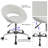Betsye Backed Adjustable Height Ergonomic Active Stool with Wheels-600905337