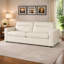 Canapé-lit en cuir avec matelas en mousse à mémoire de forme de 81 po Renato, canapé-lit en cuir avec matelas en mousse à mémoire de forme-2039245361