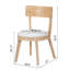 Chaises de salle à manger rembourrées Titus