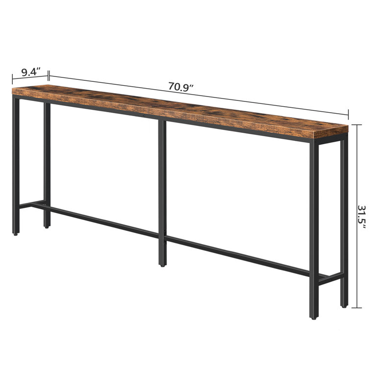 Rachit 64 Console Table 17 Stories Color: Gray Wash