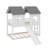 Twin-Over-Twin House-Style Bunk Bed With Slide And Windows