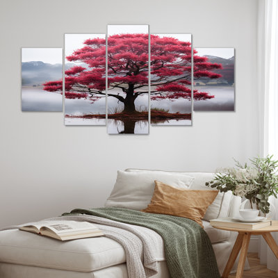 Cearley - Tree Cherry Blossom Wall Art 5 Piece